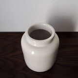 White ceramic mustard pot
