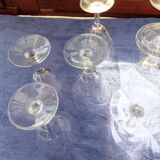 10 engraved stemware