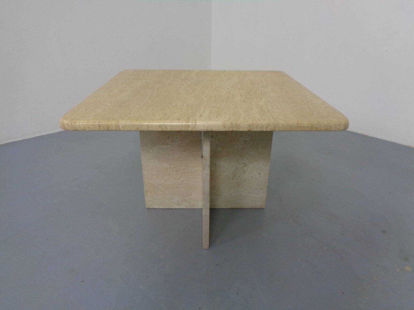 Italian Travertine Coffee Table, 1970s