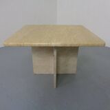 Italian Travertine Coffee Table, 1970s