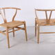 Set of two oak CH24 'Wishbone' chair by Hans J. Wegner for Carl Hansen, 1960