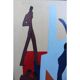 Vintage Figurative Abstract Nudes Painting