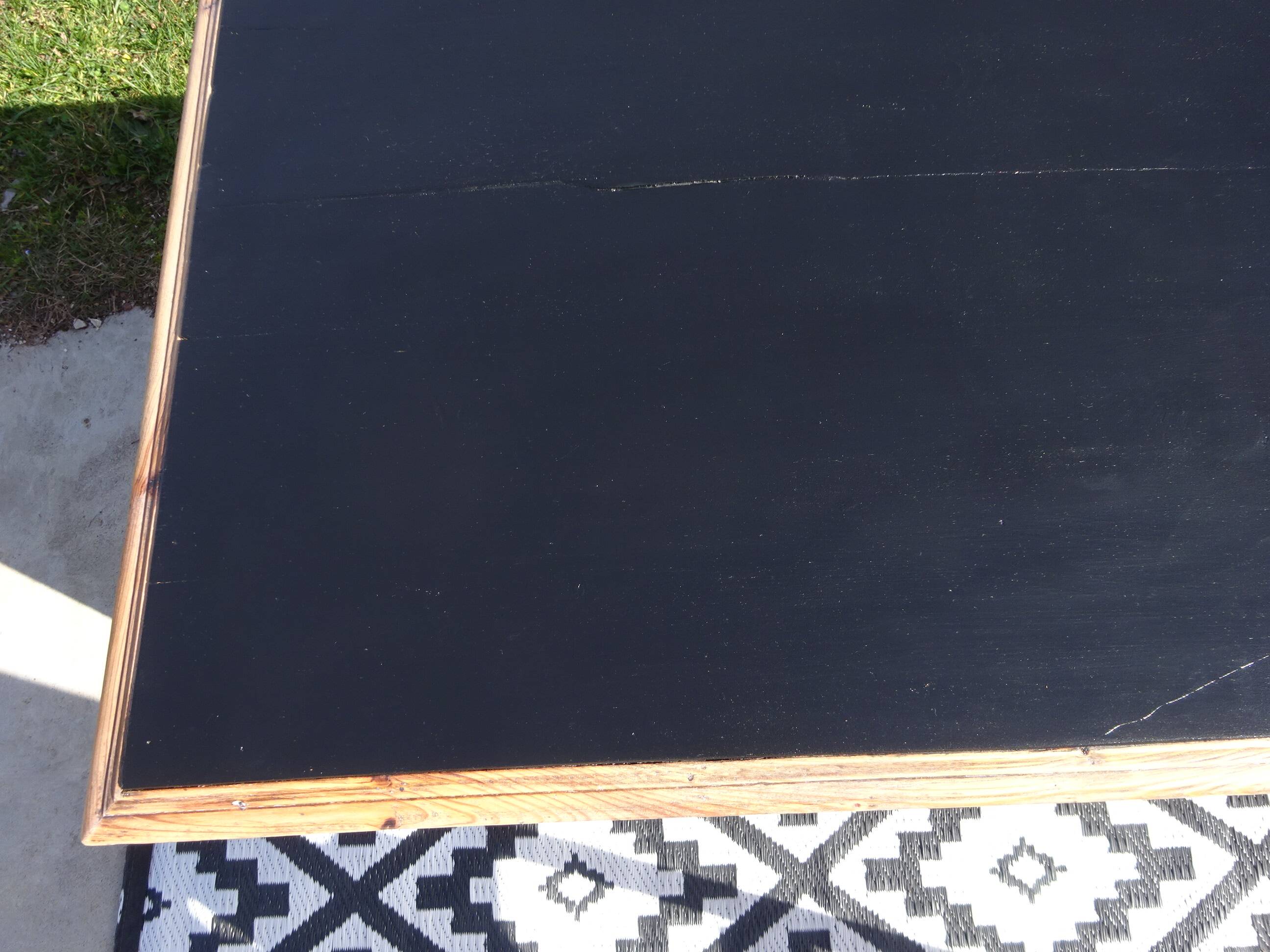 Vintage pine desk, restored