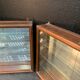 Pair of wooden showcases