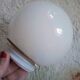 Deux appliques boule en opaline