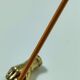 hand bronze art paperweight pen holder early XXth