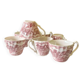 Set of 7 English espresso cups in very good condition.