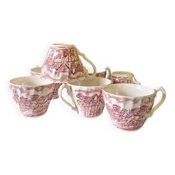 Set of 7 English espresso cups in very good condition.