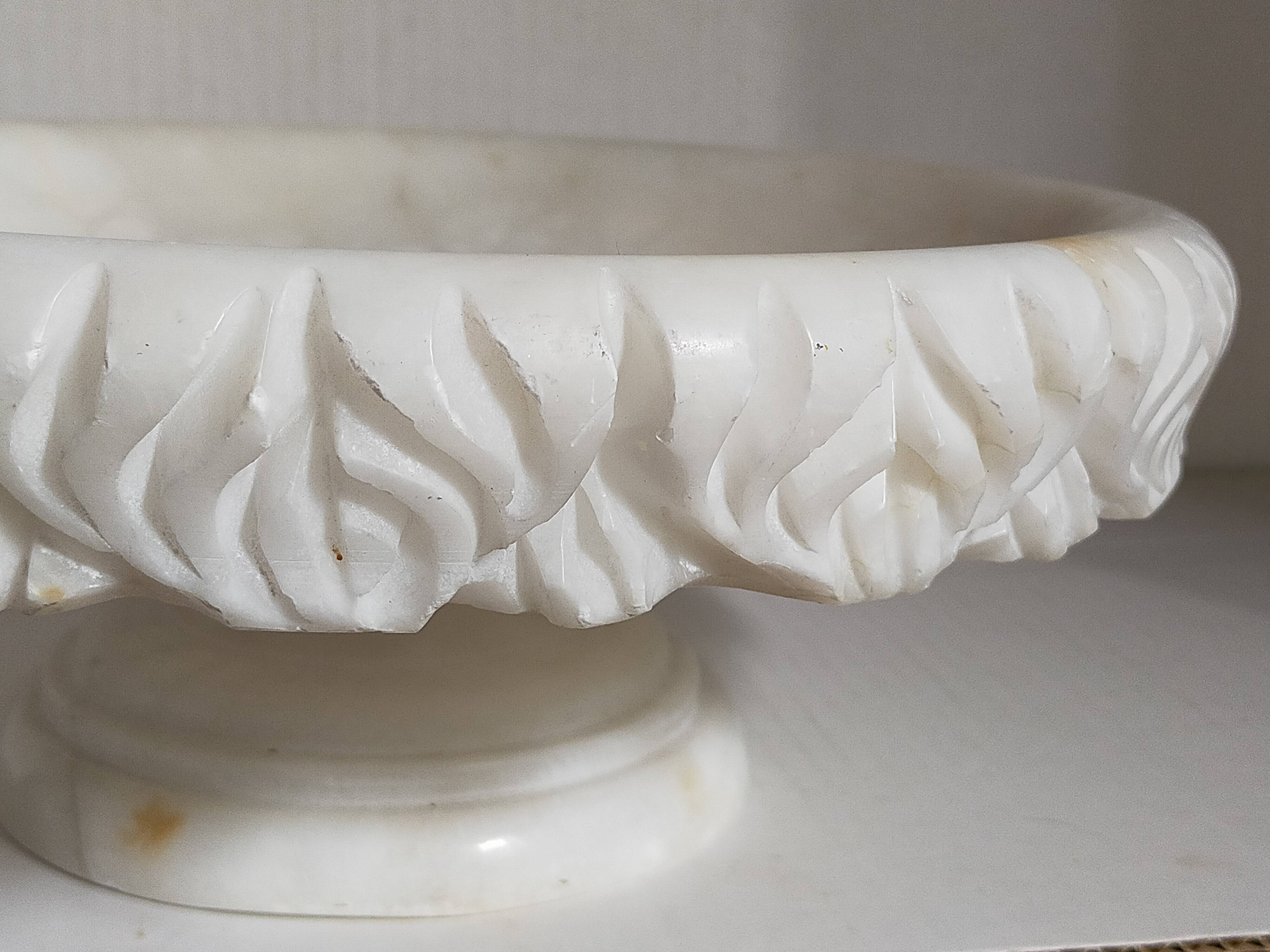 Alabaster fruit bowl from the 70s