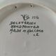 Large rare Delft Groen hand-painted plate Velsen pottery Netherlands