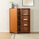 Commode classique des années 1960, placage en teck, dessus en HPL noir.