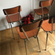 Chaises formica marron