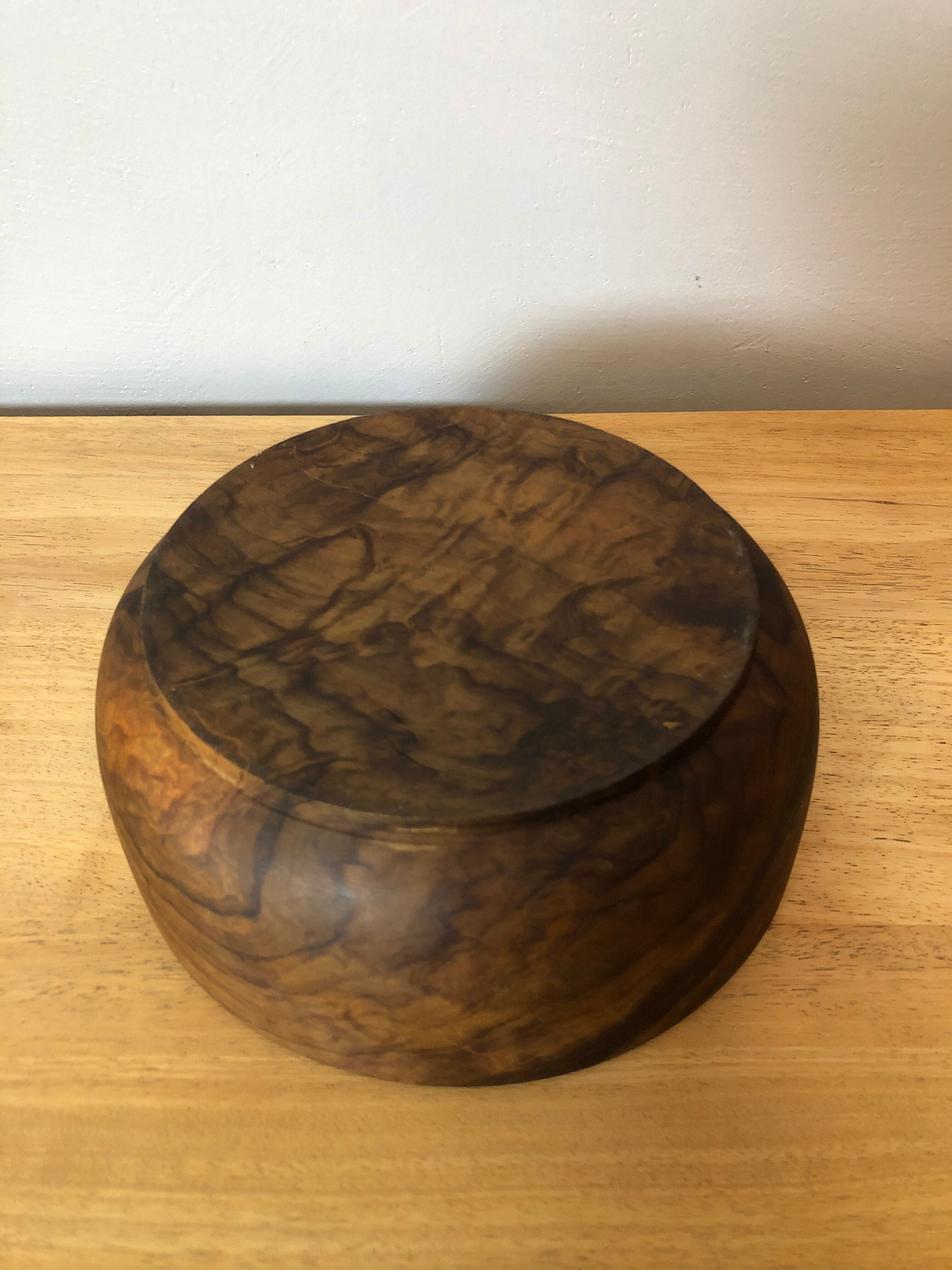Ancient walnut salad bowl