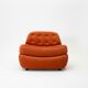 Orange Bubble chair from the 1970s.
