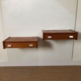 Pair of wall bedside tables