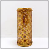Golden umbrella stand Hollywood Regency by Li Puma Firenze, Italy 1950s