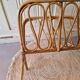 Vintage Rattan Magazine Rack