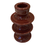 Colorful burgundy red designer candlestick holder