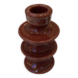 Colorful burgundy red designer candlestick holder