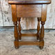 Vintage Solid Oak Nightstand with Storage #E105