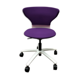 Chaise pivotante sedus turn around en tissu violet
