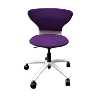 SEDUS Turn around swivel chair in purple fabric