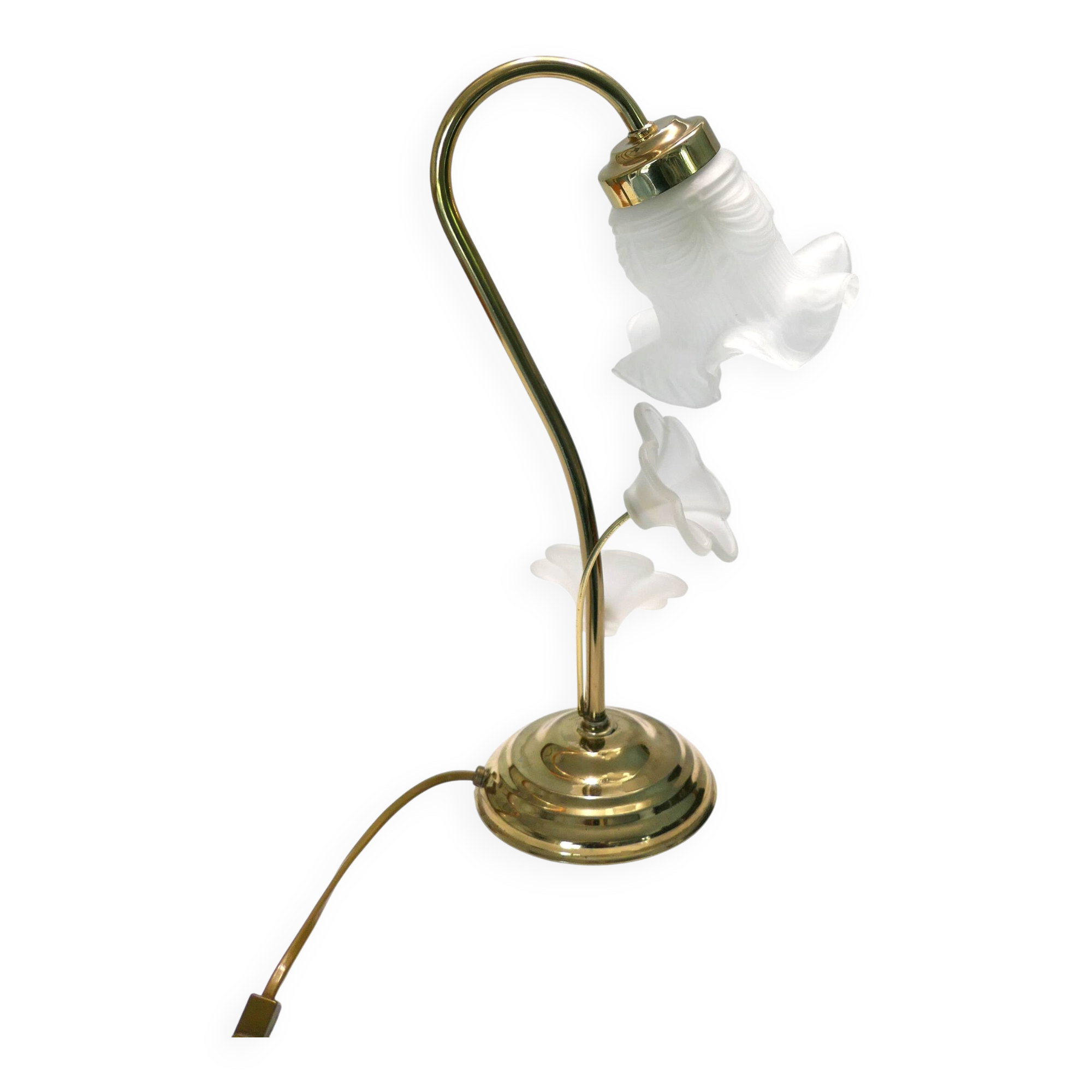 1980s swan neck table lamp