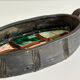 Oval bowl with two handles in glazed ceramic, 1970-71