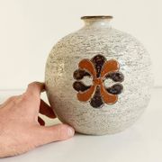 Bitossi by Aldo Londi Chamotte Ball Vase, Italy, 1960s