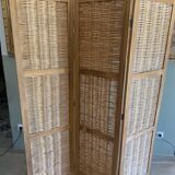 Woven wicker screen