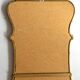 Large wall mirror with a brass frame - Vintage from the 50s