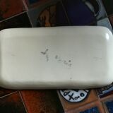 Empty ceramic pocket, circa 1950, signed.
