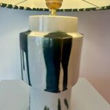 Set of 2 MCM table lamps: Unique recycled pieces made from vases by Ditmar Urbach Keramik – Czech Republic.