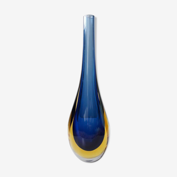The 1970s Murano glass Blue Vase