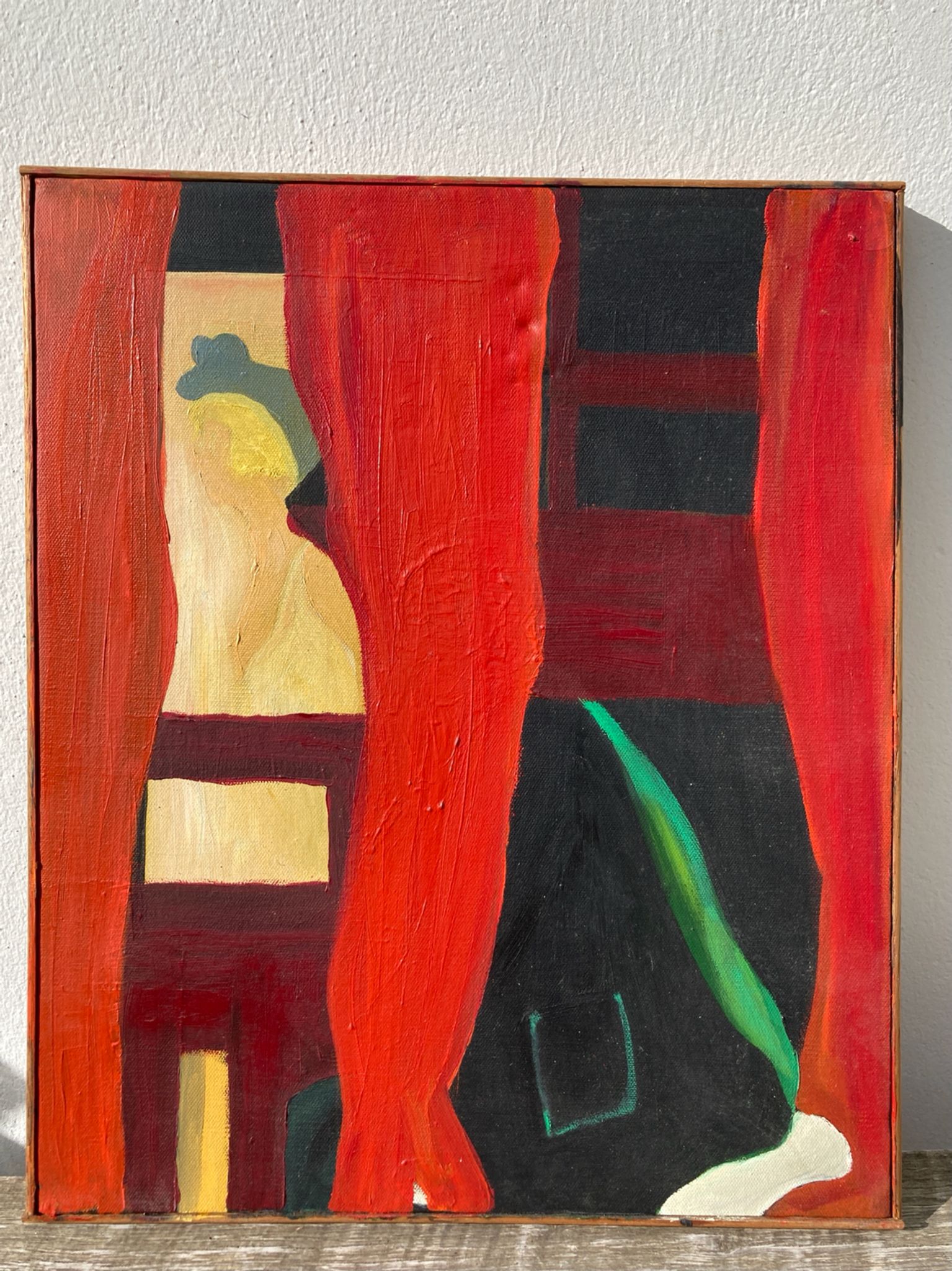 Peinture abstraite femme huile sur toile