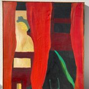 Peinture abstraite femme huile sur toile