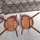 Pair of Scandinavian chairs with round seats, 1950s