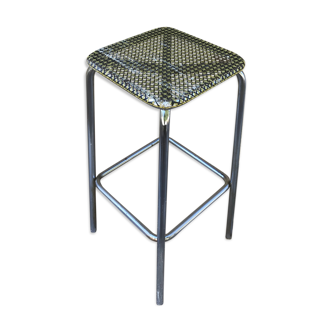 Tabouret ancien métal chromé