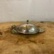 Foie gras display in metal and glass