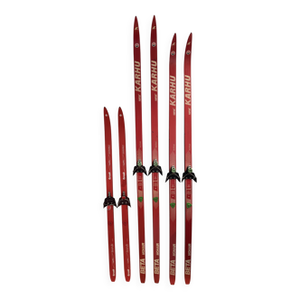 3 paires de ski de fond vintage