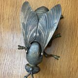 Vintage metal ashtray fly