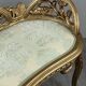Louis XV style bench in carved and gilded wood, 20th century.