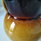 Glazed earthenware pitcher
