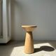 Side table, end of sofa in natural mango monoxyl conical tray H:50cm