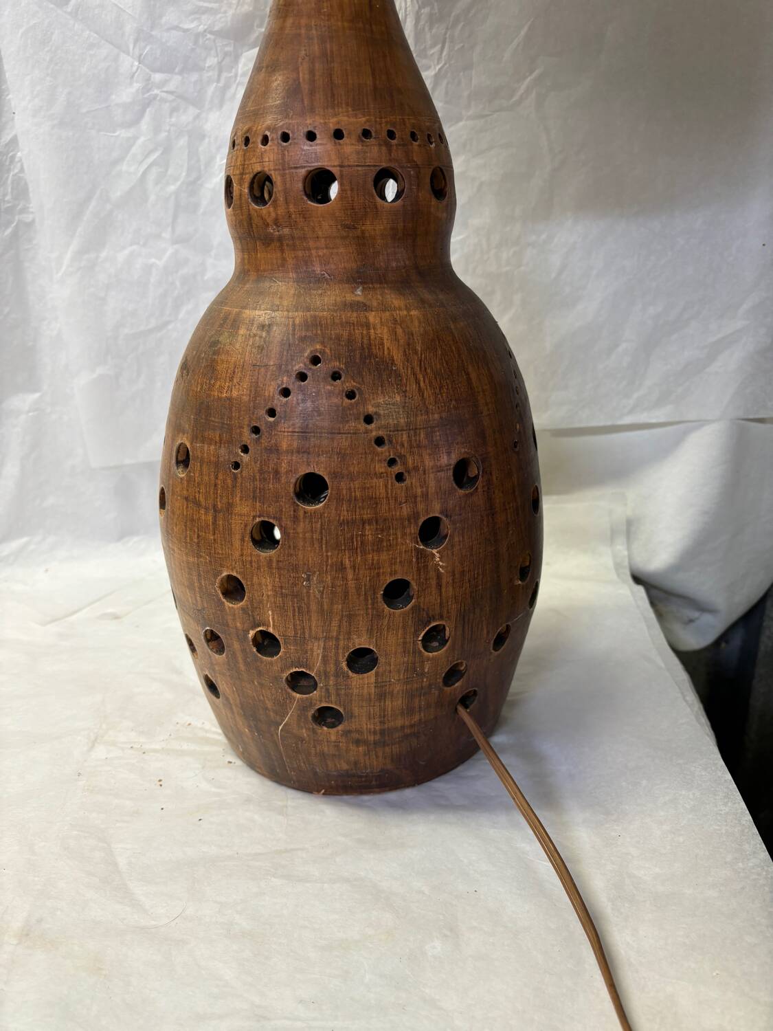 Vintage terracotta lamp