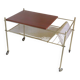 Vintage coffee table with rack Serving trolley on wheels
