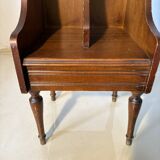 Vintage wooden magazine rack – curved lines and tapered legs