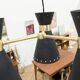 Vintage black pendant light
