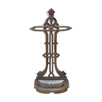 19th century french cast iron umbrella stand