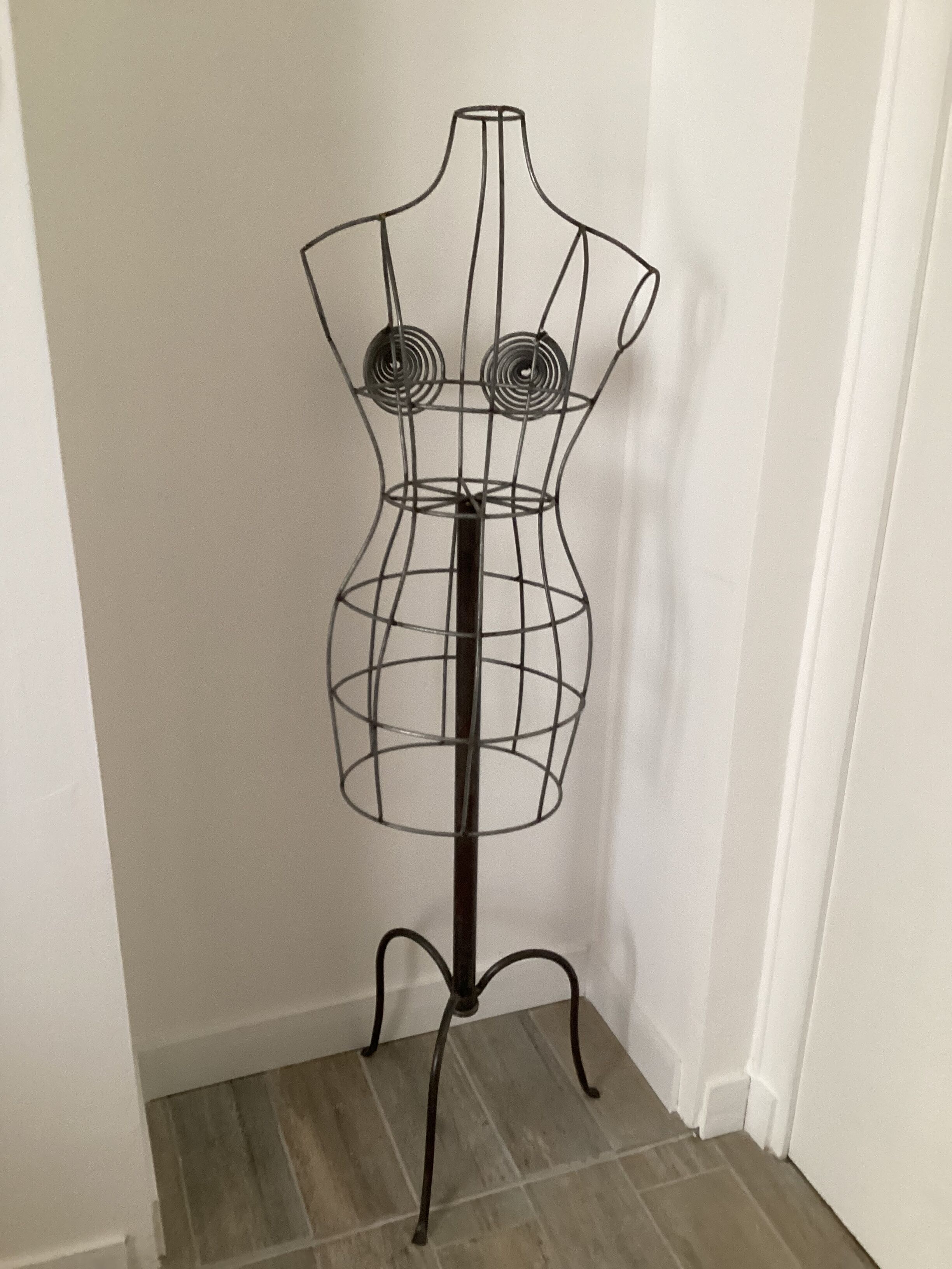 Wrought iron mannequin